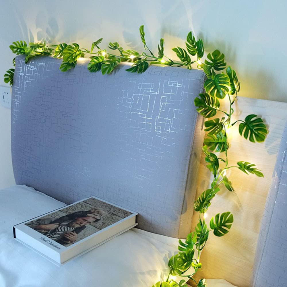 Garvee Ivy Vine String Lights 2m con 20 LED, edera artificiale a batteria per casa e feste in PVC