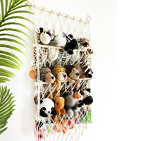 GARVEE Portaoggetti da appendere in cotone intrecciato a mano con motivi animali, amaca in corda di cotone resistente, per cameretta e camera da letto dei bambini, stile 1