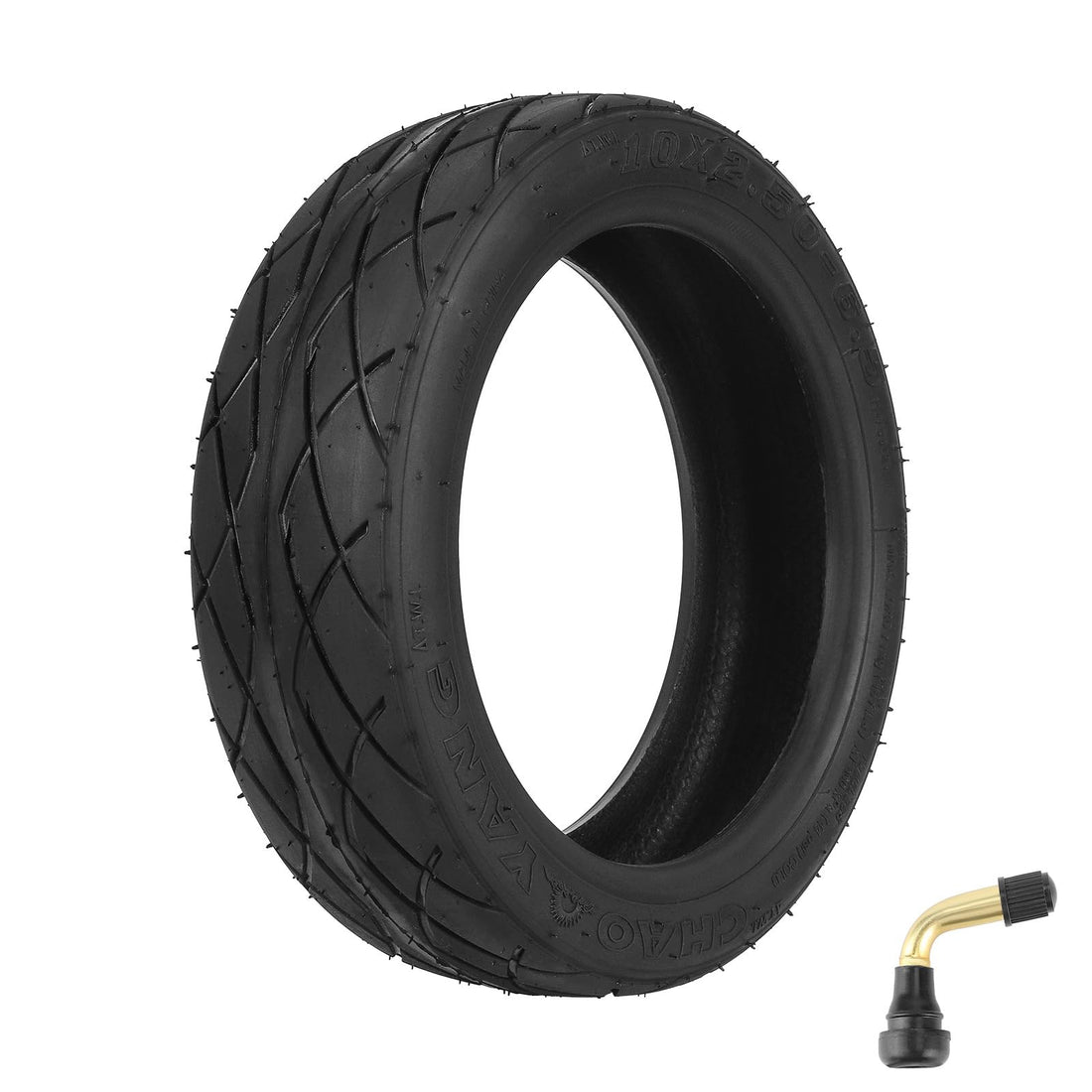 Pneumatico per scooter elettrico Garvee 10x2.50-6.5 Offroad Tubeless PVR50 Valvola Gomma antiforatura di ricambio per uso fuoristrada