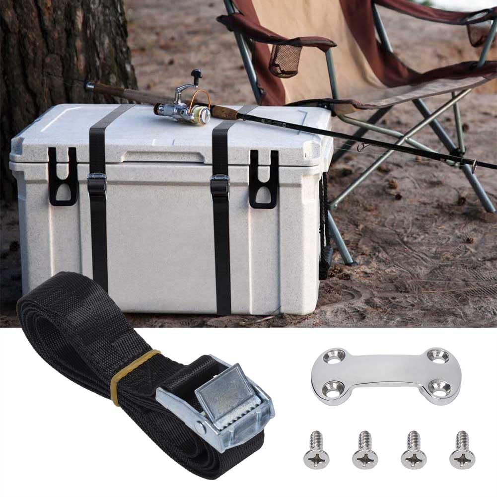 Garvee, set da 22 cinghie di fissaggio per barche con cricchetto e ganci, poliestere robusto, tenuta sicura, versatile per kayak, auto, yacht