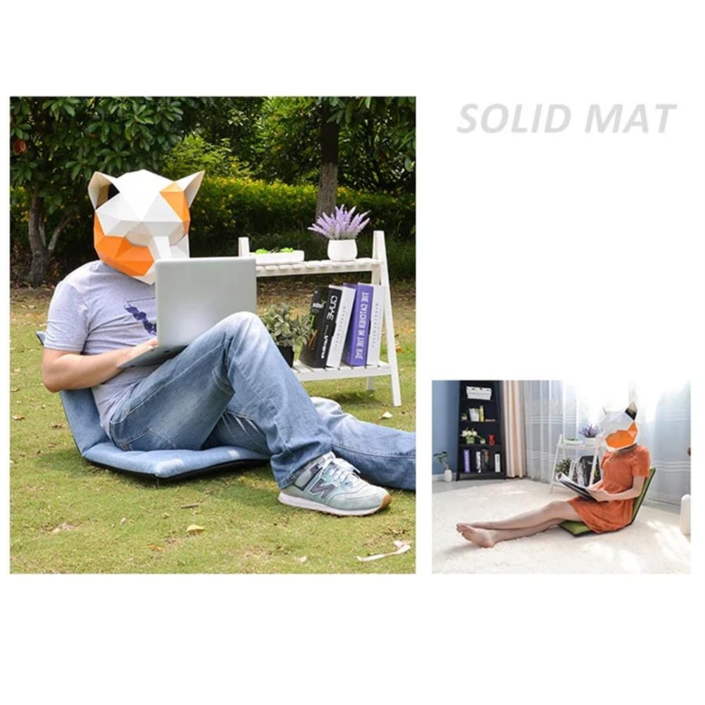 Sedia da pavimento regolabile Garvee con 6 posizioni, imbottita, pieghevole, in lino traspirante, fodera rimovibile per meditazione e gioco, comoda, moderna