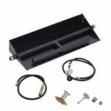 Garvee Gaskaminbrenner 18x6 Zoll, 80.000 BTU, Doppelreihig, Pulverbeschichteter Stahl, Schwarz, Innen- & Außenbereich
