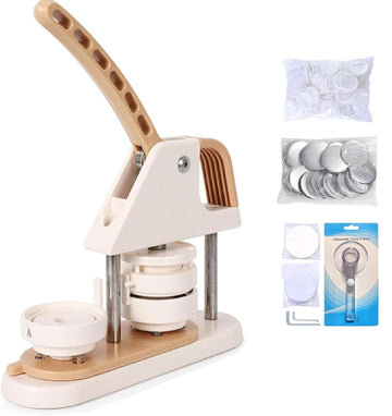 Garvee Button Maker 58mm – Materiale ABS, macchina per badge fai da te per bambini, scuola e progetti creativi