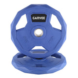 Set Dischi Bumper 5 cm Garvee - Piastre Olimpiche Colorate in Gomma, Maniglie Ergonomiche, Palestra Casa, Vari Pesate