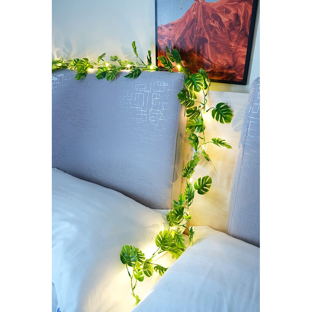 Garvee Ivy Vine String Lights 2m con 20 LED, edera artificiale a batteria per casa e feste in PVC