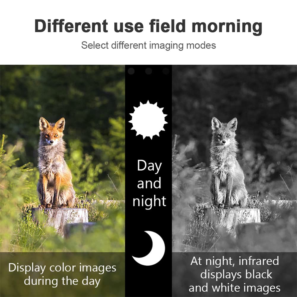 Monoculare per visione notturna digitale Garvee R7 1080p HD Sensore 5x Zoom digitale LED IR 3W Leggero e portatile per caccia e campeggio Nero