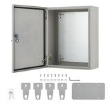 Garvee Scatola Elettrica Esterna 61x41x30,5 cm NEMA 4X IP67 Impermeabile Antipolvere Bloccabile - Uso Interno/Esterno con Piastra Montaggio e 2 Chiavi - Gray-White (Suzhou)