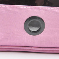 Garvee Borsa da trasporto piccola per porcellini d'India, borsa da viaggio portatile per criceti, conigli, ricci, petauri dello zucchero, adatta a più animali domestici, dimensioni compatte, rosa