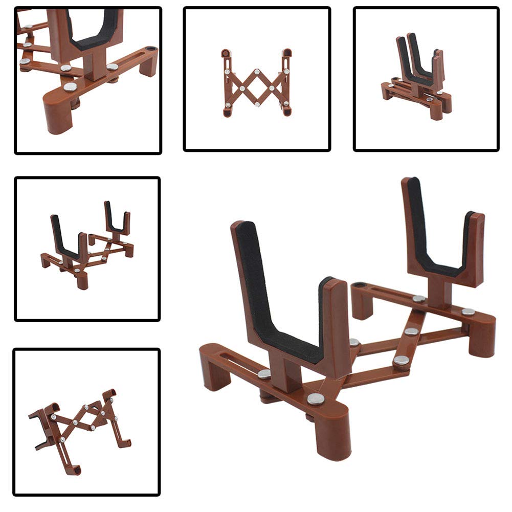 Supporto portatile pieghevole per strumenti musicali Garvee con supporto per archetto per violino, leggero, robusto, pieghevole per palco e viaggio