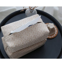 Dispenser di carta e fazzoletti di cotone Garvee 20x10x8 cm in iuta per soggiorno e camera da letto elegante e durevole