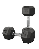 Set Manubri Esagonali Garvee 2,3-22,7 kg: Ferro Pieno, Gomma, Antiscivolo, Anti-Rotolamento, Allenamento Casa