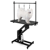 Tavolo da toelettatura idraulico per cani Garvee, altezza regolabile, per il bagno, il taglio e lo styling, 110 x 61 cm, pannello in MDF, stabile e antiscivolo