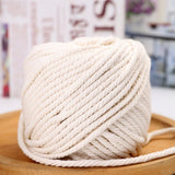 Corda di cotone Garvee 4 mm x 50 m intrecciata naturalmente robusta per macramè fai da te decorazioni da parete porta piante confezioni regalo
