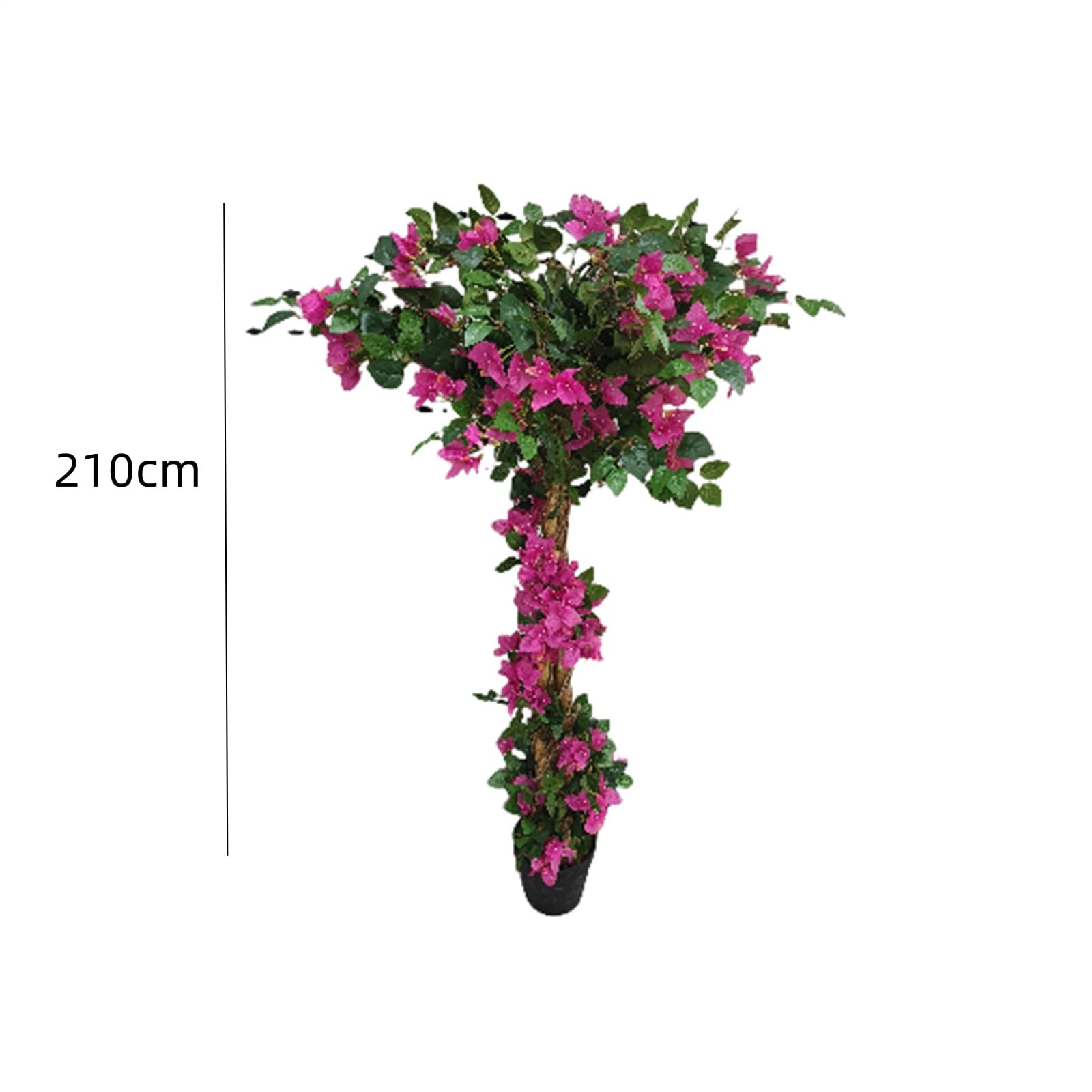 Albero di bouganville artificiale Garvee da 6,9 piedi con design realistico per ufficio e soggiorno, plastica, facile da pulire, versatile