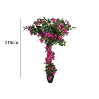 Albero di bouganville artificiale Garvee da 6,9 piedi con design realistico per ufficio e soggiorno, plastica, facile da pulire, versatile