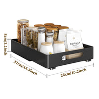 Organizzatore per cassetti in metallo Garvee per mobili da cucina e bagno 10,2"x14,5"x3,1" bianco silenzioso e stabile