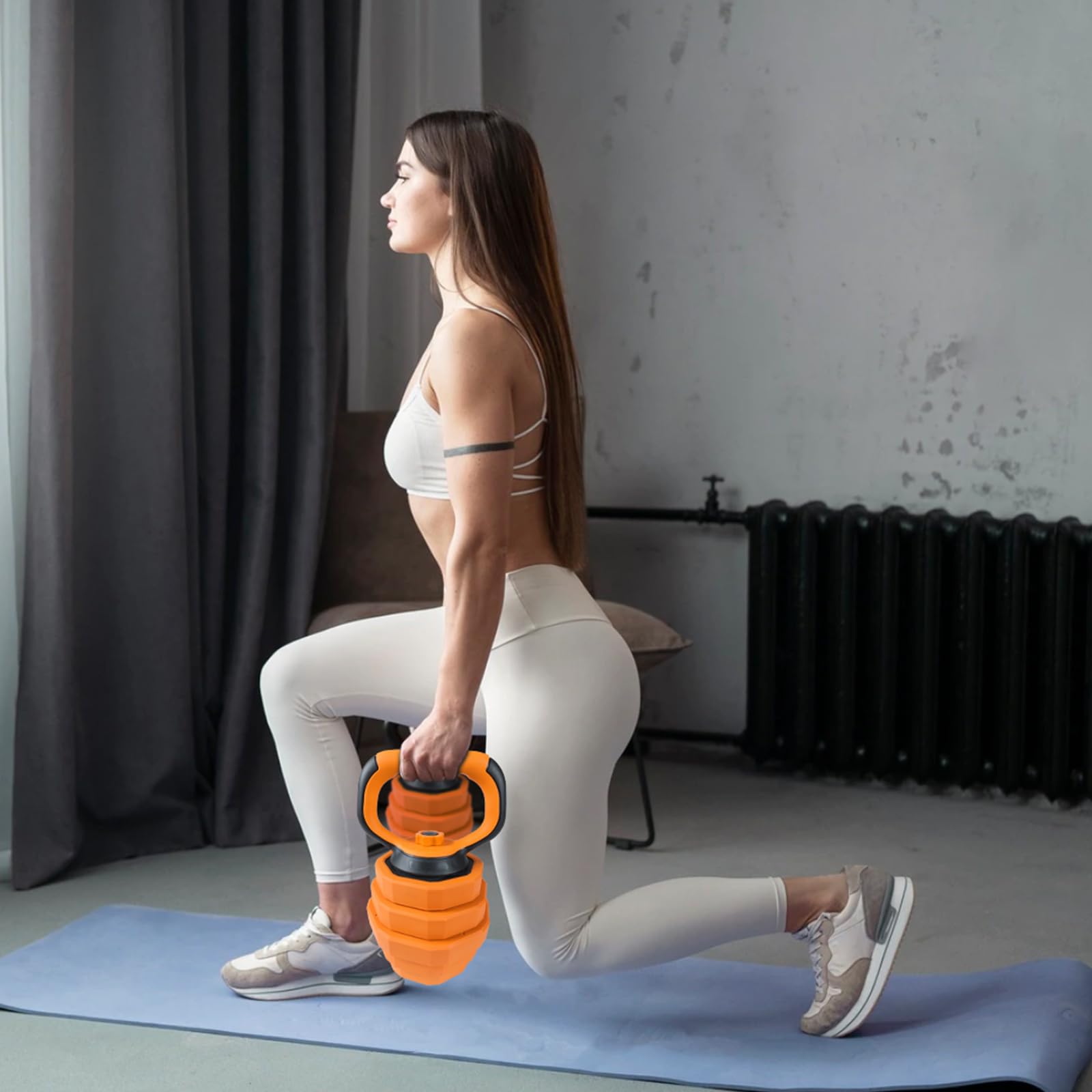 Garvee Set Comandi Manuali 4 in 1 44-88 libbre Multifunzionali PVC per Palestra Domestica - Cambio Rapido Nero | Perfetto per Festa del Papà