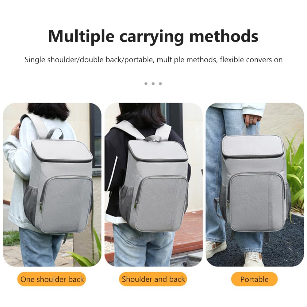 Garvee Zaino Termico 33L 36 Lattine, Leggero 570g, Oxford Impermeabile, Ideale Picnic e Campeggio, Isolante 8h, Tasche Multiple