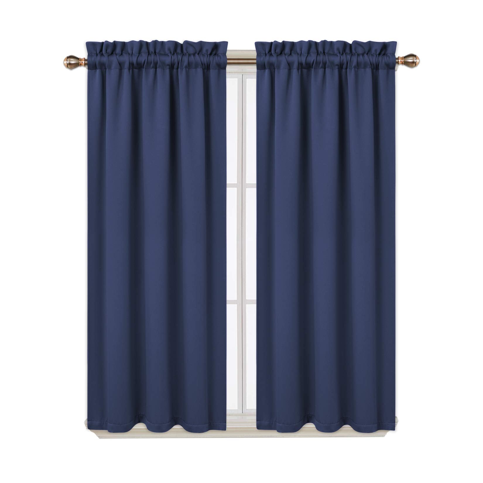 Tende oscuranti Garvee, 2 pezzi, per finestre, soggiorno, cucina, camera da letto, blu navy, 26x45 pollici
