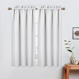 Tende oscuranti Garvee, set da 2 pezzi per bagni e piccole finestre, 26x45 pollici, nere, oscuranti