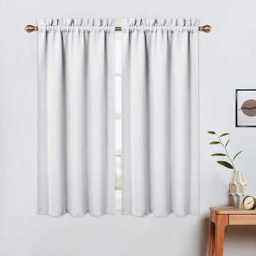 Tende oscuranti Garvee, set da 2 pezzi per bagni e piccole finestre, 26x45 pollici, nere, oscuranti