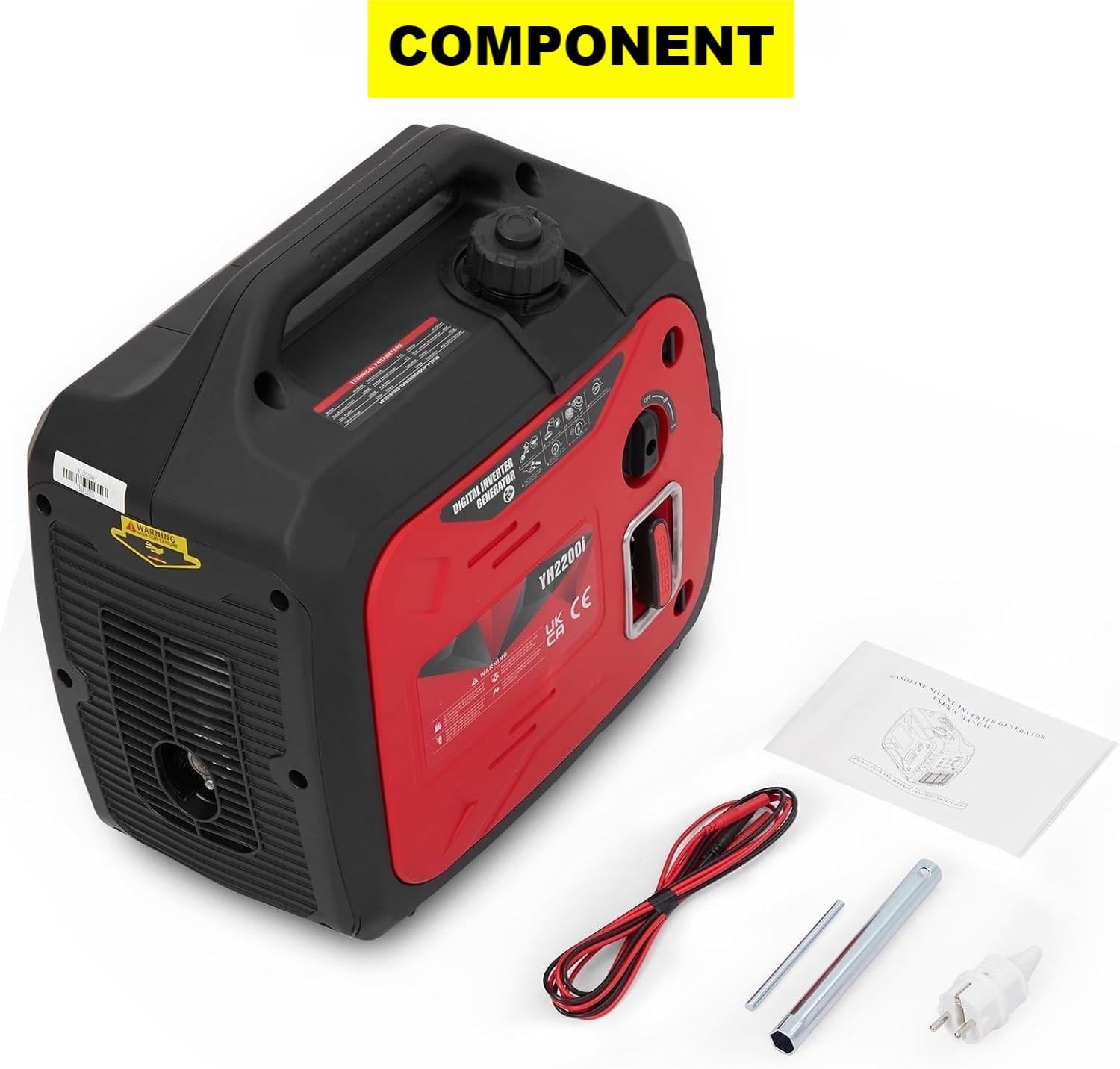Centrale elettrica portatile GARVEE da 2000 W, generatore di corrente mobile, accumulatore di energia portatile, presa impermeabile, adatta per campeggio all'aperto, camper, uso di emergenza