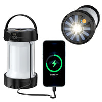 Lampada solare da campeggio Garvee a LED ricaricabile in plastica portatile per la pesca notturna all'aperto in caso di emergenza