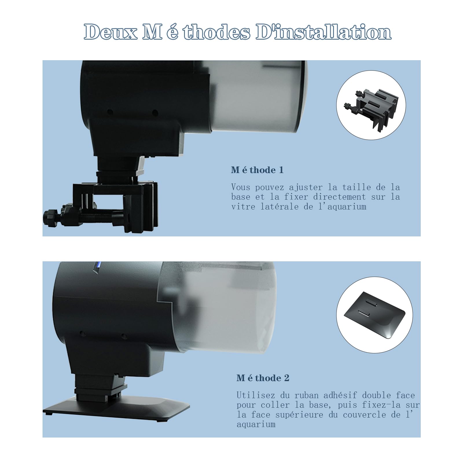 Mangiatoia automatica per pesci Garvee da 210 ml con 3 opzioni di tempo e coperchio salvafreschezza per acquari e vacanze