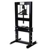 Garvee Pressa Idraulica H-Frame 6 Ton: Tavolo Regolabile, Piastre Stampa, Acciaio Carbonio Rosso per Riparazioni Auto e Metalli - Black -6T