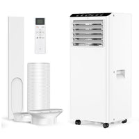Condizionatore portatile Garvee 7000 BTU 4 in 1 Raffreddamento e deumidificazione con telecomando per camera da letto e ufficio, compatto, silenzioso, bianco