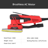 Levigatrice Multifunzione Garvee 350W Motore Brushless 2.2kg - Ideale per Lucidatura Legno Festa del Papà