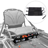 Borsa portaoggetti per kayak Garvee con tracolla regolabile, materiale resistente, organizer sotto il sedile, adatta per sport acquatici, nera