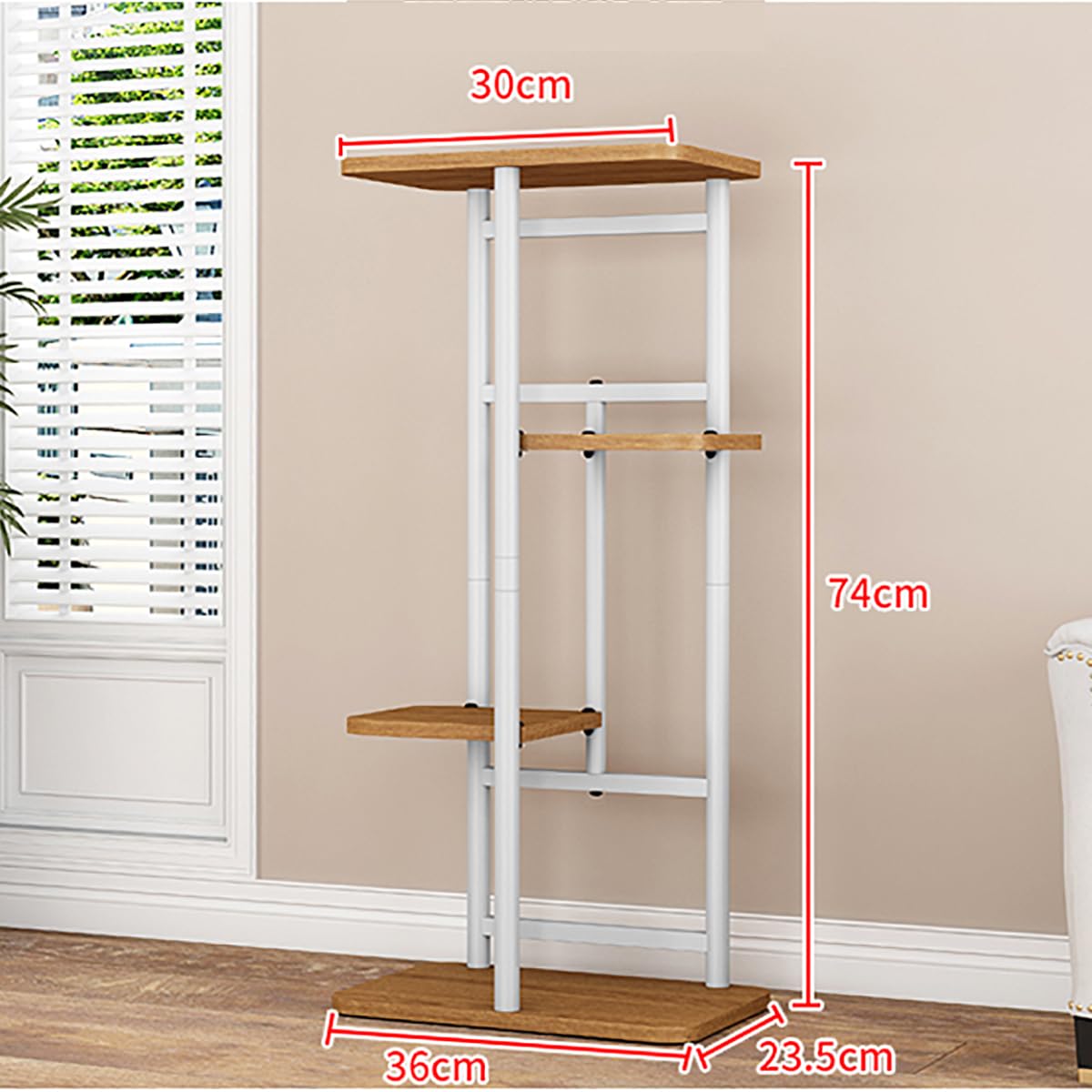 Supporto per piante Garvee, scaffale angolare in metallo a 5 ripiani per uso interno ed esterno, robusto e versatile, soggiorno e balcone