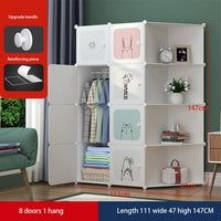 Armadio per bambini Garvee, modulare, impilabile, robusto e impermeabile, organizer per camera da letto, 14x14x14 pollici