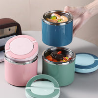 Garvee Termo Térmico para Alimentos Frasco Acero Inoxidable 304 Doble Capa Aislamiento al Vacío Asa Antifugas 630ml/1000ml Ideal Picnic Trabajo