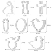 Set di 14 formine per biscotti pasquali Garvee, formina per biscotti in acciaio inossidabile per dolci fai da te per le feste, varie forme