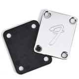 Garvee Placca Di Mástil Vintage Per Chitarra Elettrica 4 Viti Acciaio Inossidabile Per Chitarre E Bassi Dimensioni Precise - Argento