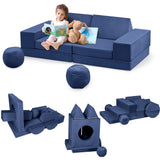 Garvee Set Divano Modulare Bambini 12 Pezzi Schiuma Morbida Pieghevole Versatile Lavabile Per Cameretta E Sala Giochi