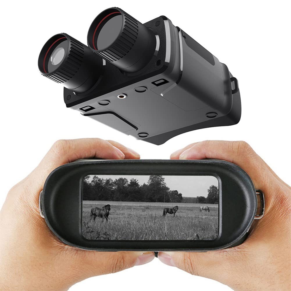 Dispositivo per la visione notturna Garvee R6 Binocolo digitale a infrarossi con portata di 300 m, per caccia, osservazione e sorveglianza, nero