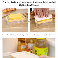 Scatola per tagliare il burro Garvee con lama in acciaio inossidabile e contenitore in plastica per cucina e pasticceria, resistente, infrangibile, pratica