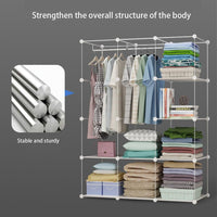 Armadio per bambini Garvee, modulare, impilabile, robusto e impermeabile, organizer per camera da letto, 14x14x14 pollici