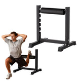 Garvee Supporto Bulgarian Split Squat 7 Livelli Regolabile in Acciaio Carbonio con Imbottitura Spessa - Ideale per Festa del Papà, Stand Portatile per Casa