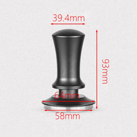 Garvee Coffee Tamper 58mm Stainless Steel Pressa Caffè with Aluminum Alloy Handle for Home and Bar, Ergonomic Design, Durable Silver