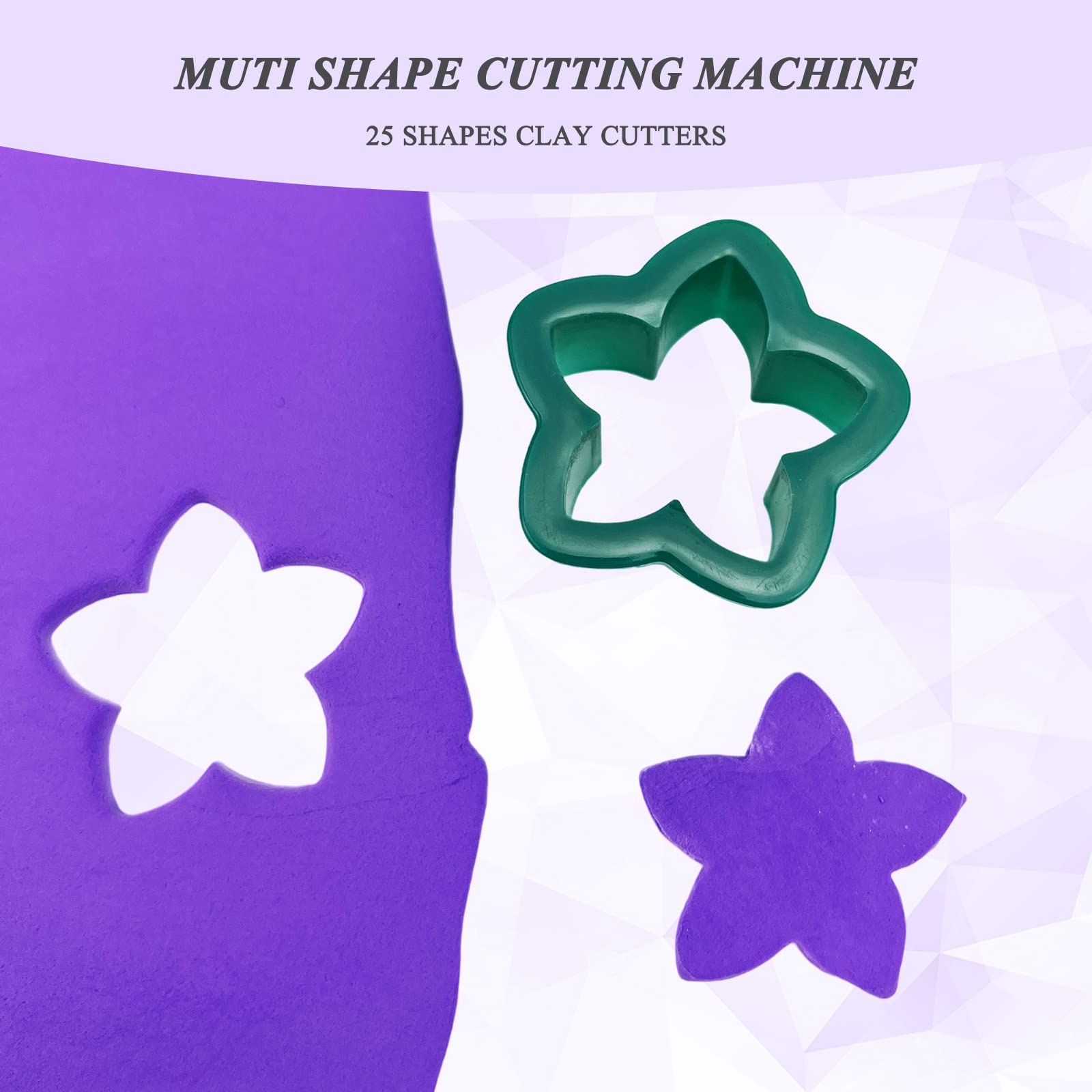 Kit polimerico Garvee da 193 pezzi con 25 stampi, materiale per appendere, verde, per la creazione di gioielli, kit fai da te