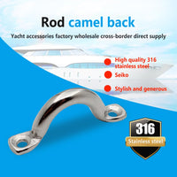 Cinghie di tensione per borse frigo Garvee, 2 pezzi, fibbia a pettine in acciaio inossidabile resistente da 1,5 m per bagagli di rimorchi di camion