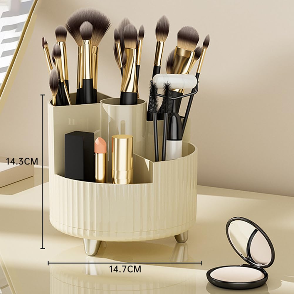 Garvee Porta Trucchi Organizzatore Porta Pennelli Ruotabile a 360° per Comò da Camera da Letto Tipo 6 Scomparti Multipli