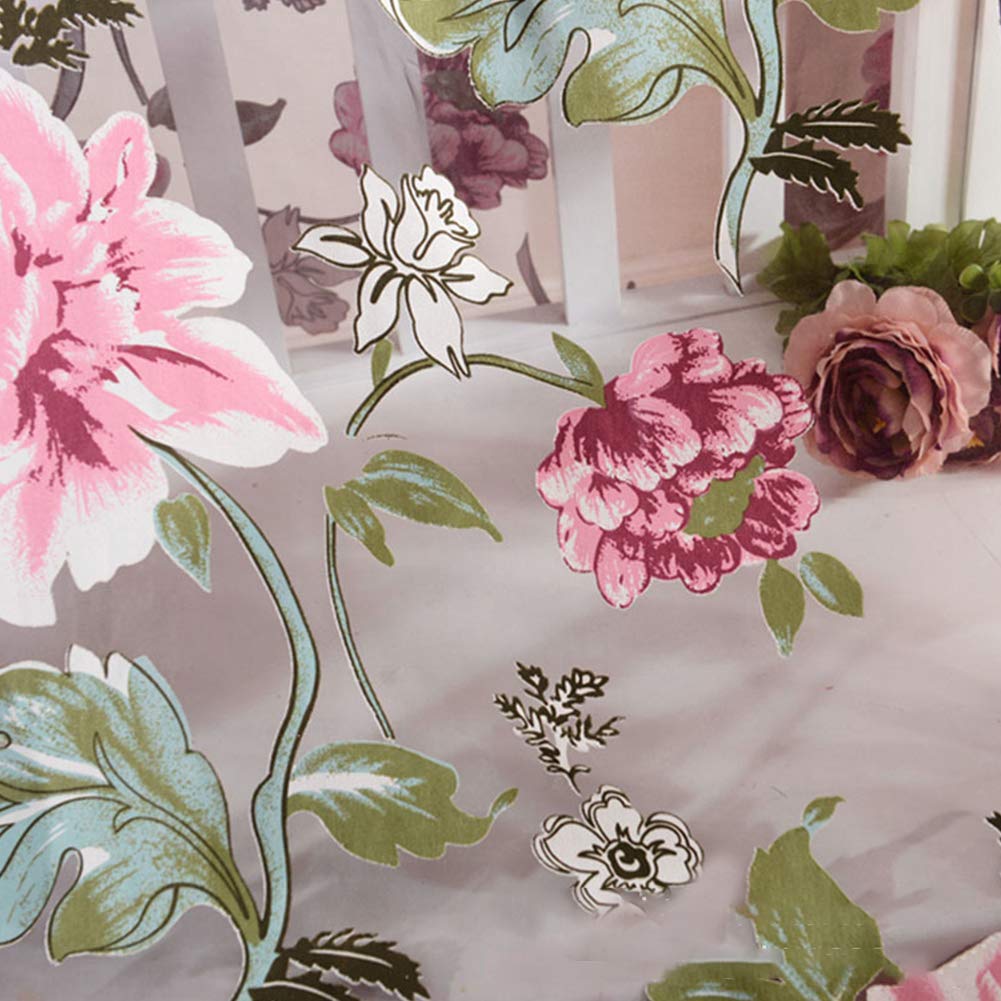 Tenda in poliestere semitrasparente ricamata Garvee Peomies con perline per soggiorno e camera da letto 1x2,5 metri multicolore