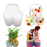 Garvee Stampi in Silicone per Resina Epossidica con 3 Scomparti, Organizer per Gioielli e Trucco, Design Curvo, Flessibile e Resistente al Calore