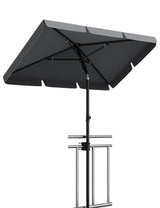 Garvee Tenda da Sole per Balcone 200x125 cm UV50+ Pieghevole Regolabile in Altezza Antracite per Balcone Giardino Terrazza Struttura Robusta - Grigio