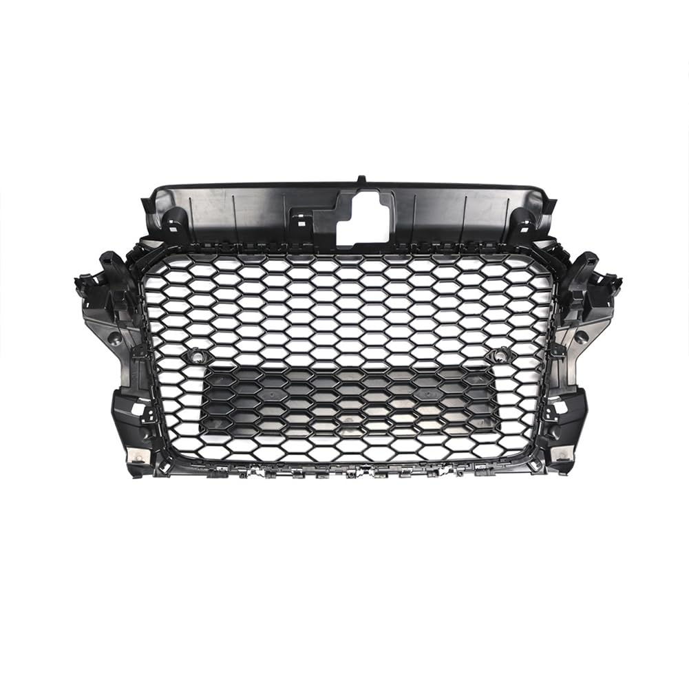 Garvee Griglia Paraurti Anteriore Honeycomb per A3 S3 2013-2015, Materiale Resistente, Design Aerodinamico, Uso Urbano, Nero